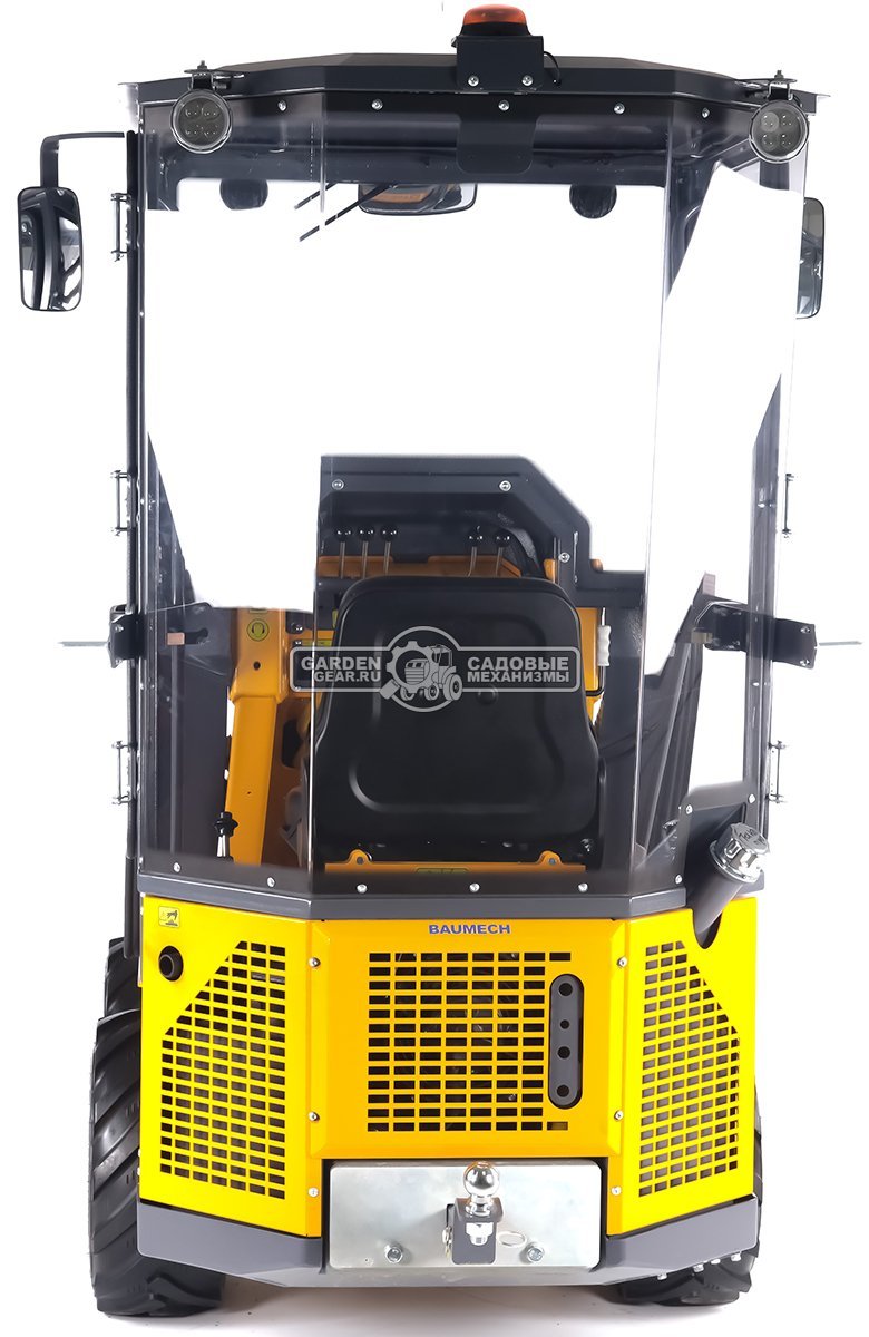 Универсальная машина мини-погрузчик Baumech ML-02 Pro с зимней кабиной с двигателем Zongshen GB750 EFI V-Twin инжектор
