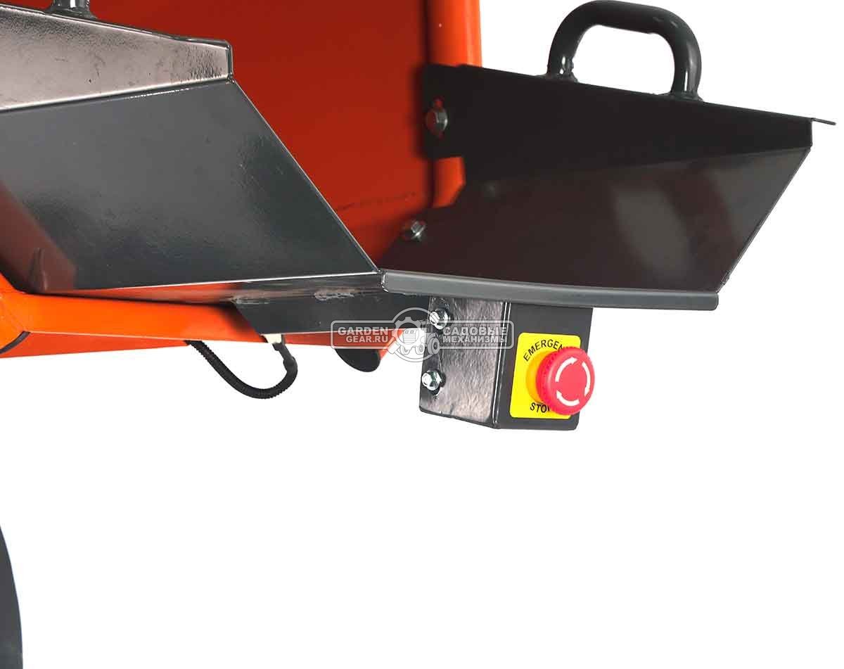 Измельчитель веток ZimAni BL 120 (PRC, Loncin 420 куб.см., 15 л.с. с электростартером, вал с 3-мя ножами, ветки до 120 мм, двуосный прицеп, 315 кг)