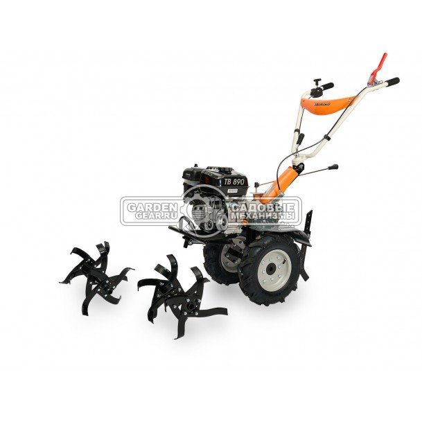 Мотоблок Villartec TB 890 (PRC, 212 куб.см., 7 л.с., колеса 4.00х10, 2 вперед/1 назад, 78 см, ВОМ, 80 кг)