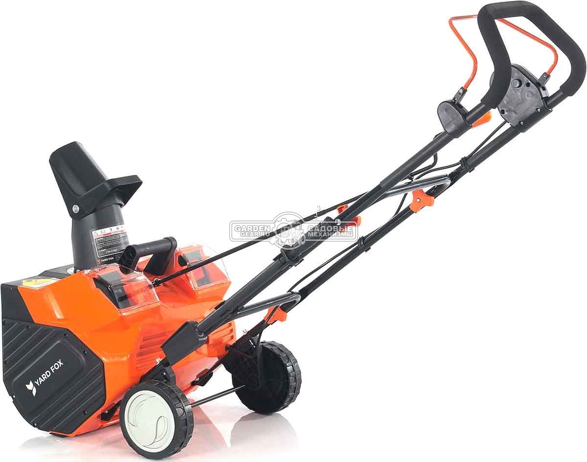 Снегоуборщик аккумуляторный Yard Fox 4625E Basic с 2 АКБ 4 А/ч и ЗУ (PRC, BL 2х20В, ширина 46 см, фара, 2 порта для АКБ, 20 кг)
