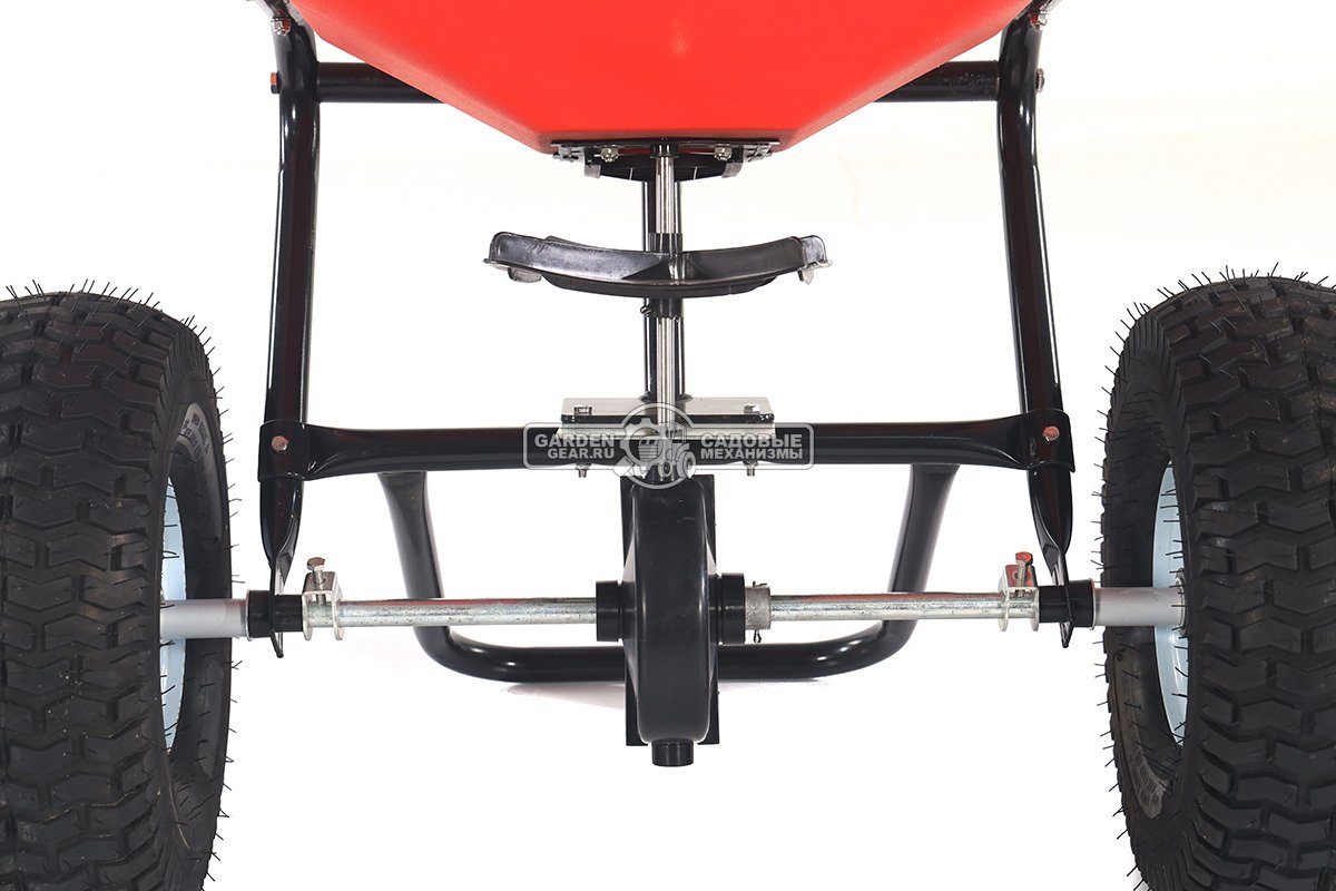 Тележка - разбрасыватель для удобрений, песка и реагентов RockMelt TC2036 оранжевая (PRC, 35 л / 35 кг, пневмоколеса 15"x6.00-6, вес 13.7 кг)