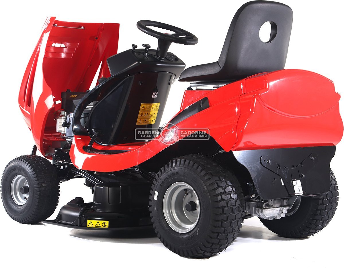 Садовый трактор SABO 110-S (GER, Sabo V-Twin, 708 куб.см., гидростатика, боковой выброс, мульчирование, ширина кошения 110 см, 234 кг.)