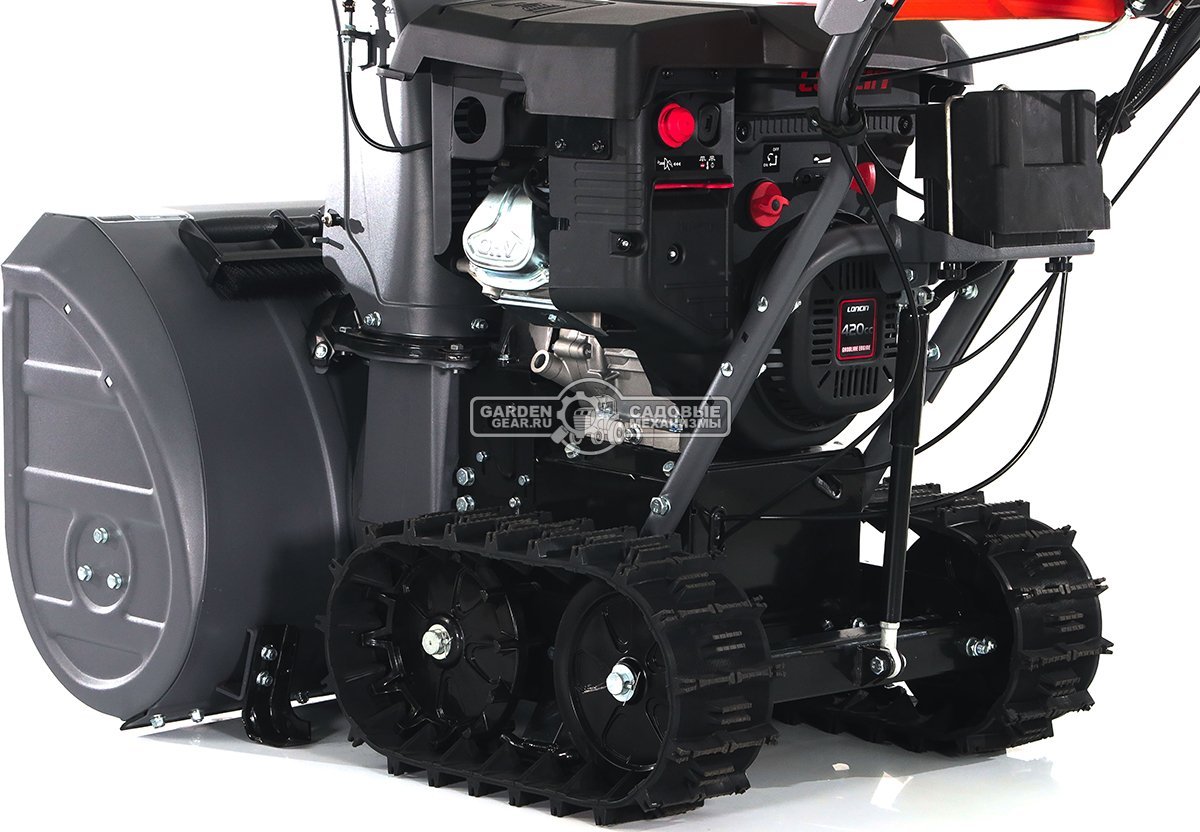 Снегоуборщик Villartec WB1576ET Hydro гусеничный (PRC, 76 см, Loncin 420 см3, эл/стартер от АКБ 12В, дифференциал, фара, 141 кг)