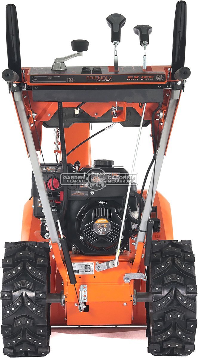 Снегоуборщик Daewoo DAST 8565 (PRC, 61 см., Daewoo, 220 куб.см., запуск от аккумулятора 21В, фара, скорости 5/2, EX-ICE, подогрев рукояток, 99 кг.)