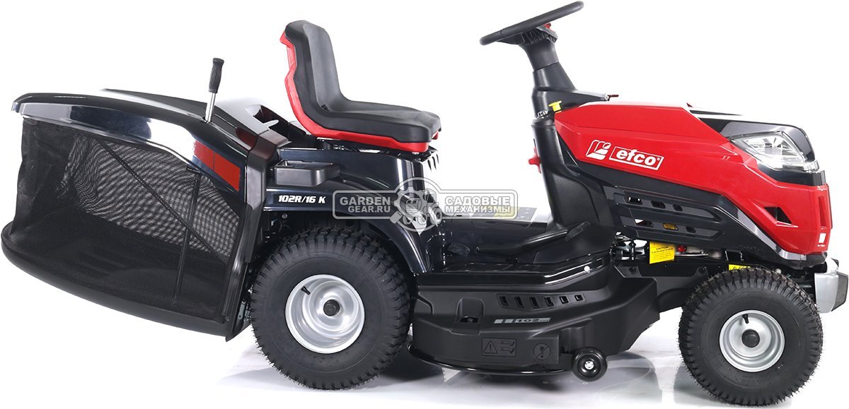 Садовый трактор Efco 102R/16 K (PRC, Emak K 1600 AVD, 452 см3, 102 см, гидростатика, травосборник 300 л, 193 кг)