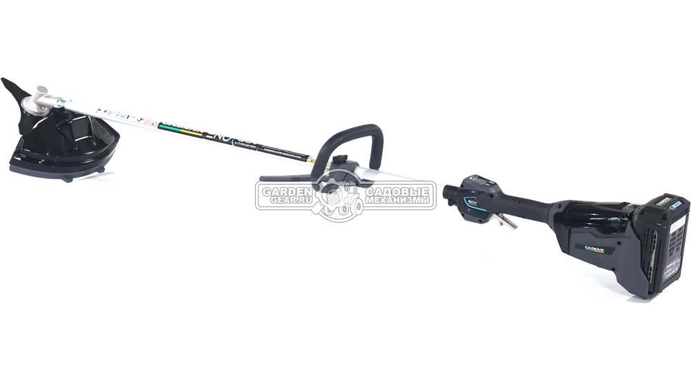 Мотокоса аккумуляторная Caiman ENO BCLi с АКБ B6040 и ЗУ C6025 (RUS, BL 60В, Standart Connect, D-рукоятка, нож 3T + леска 2,4 мм, 4,6 кг.)