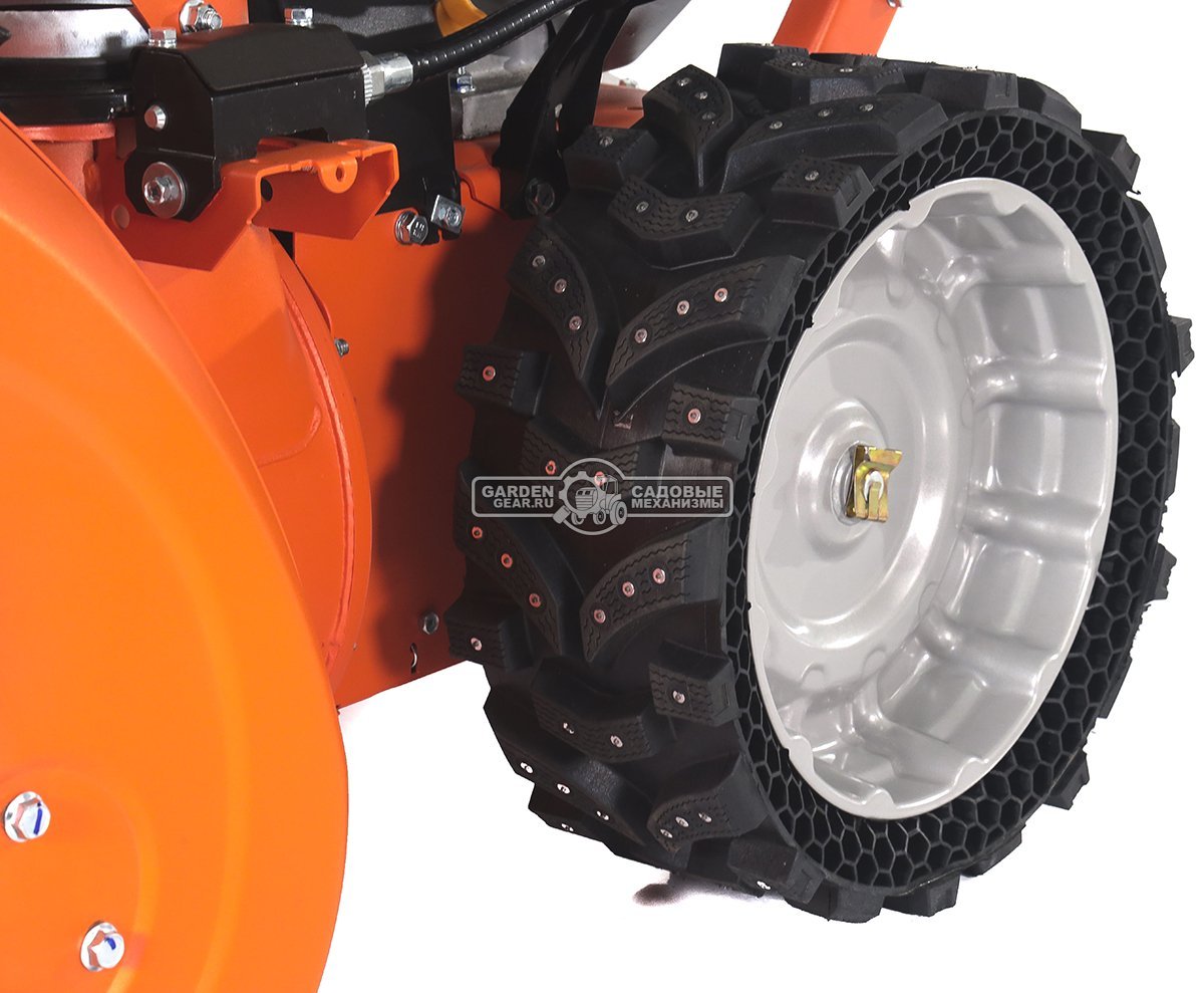 Снегоуборщик Daewoo DAST 8565 (PRC, 61 см., Daewoo, 220 куб.см., запуск от аккумулятора 21В, фара, скорости 5/2, EX-ICE, подогрев рукояток, 99 кг.)