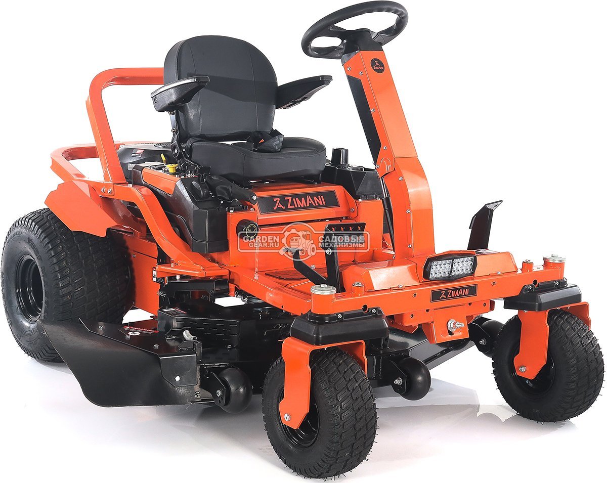 Садовый райдер ZimAni Sierra 54 Pro с нулевым радиусом разворота (PRC, Kohler KT730, V-Twin, 725 куб.см., гидростатика, ширина 137 см., 350 кг)