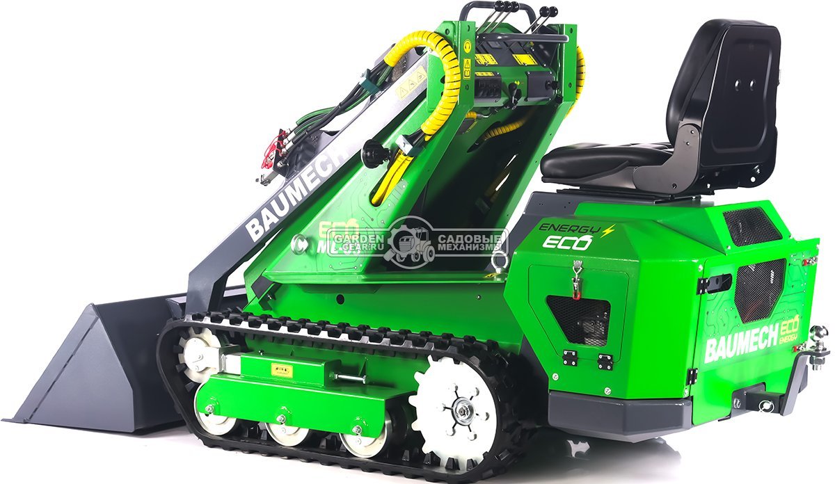 Универсальная машина мини-погрузчик Baumech ML-03 Eco + ковш универсальный 110 см., с электродвигателем