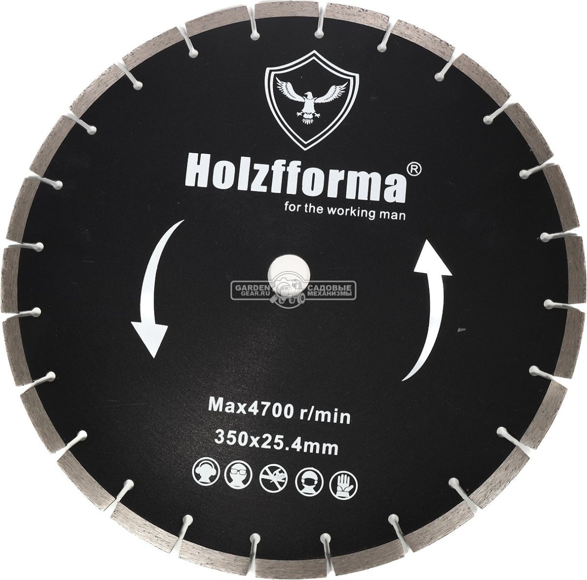 Алмазный диск для бензореза Holzfforma 14&quot; 350x25.4