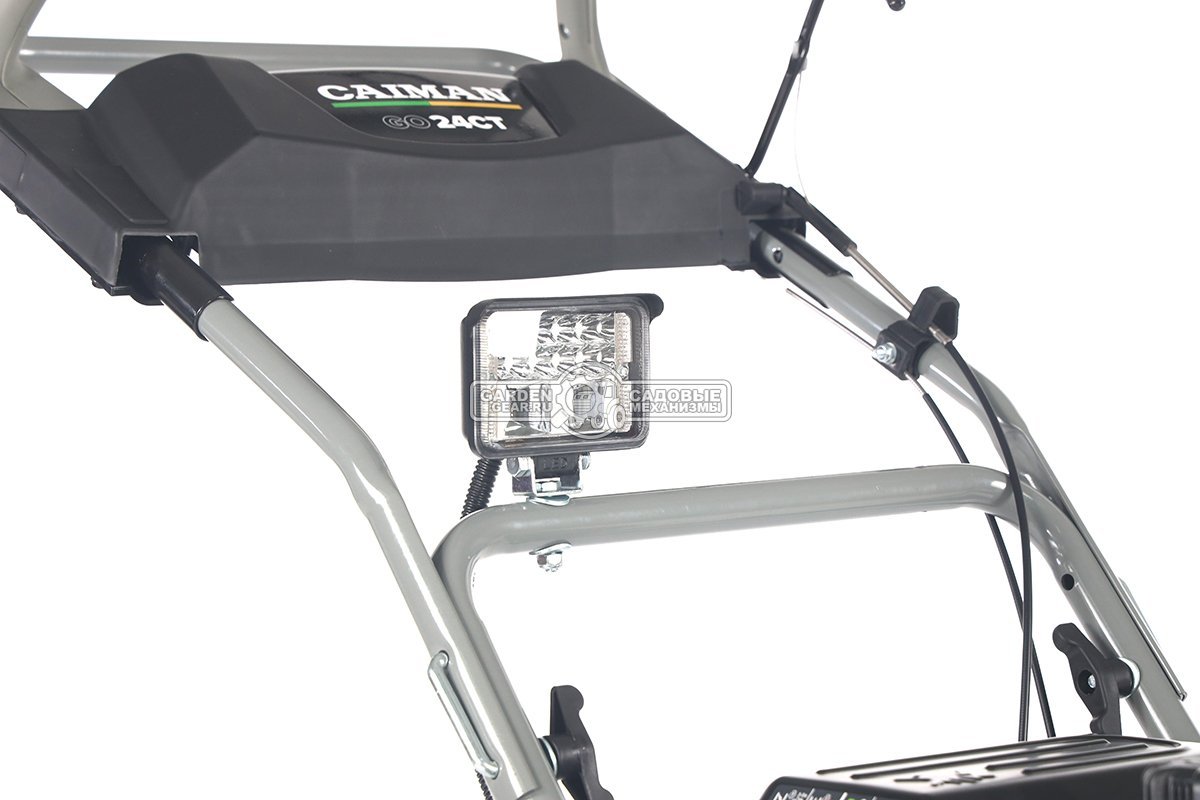 Снегоуборщик Caiman Go 24CT одноступенчатый (RUS, 60 см, Caiman Green Engine, 212 см3, резиновый ленточный шнек, 1 скорость, фара, 56 кг.)