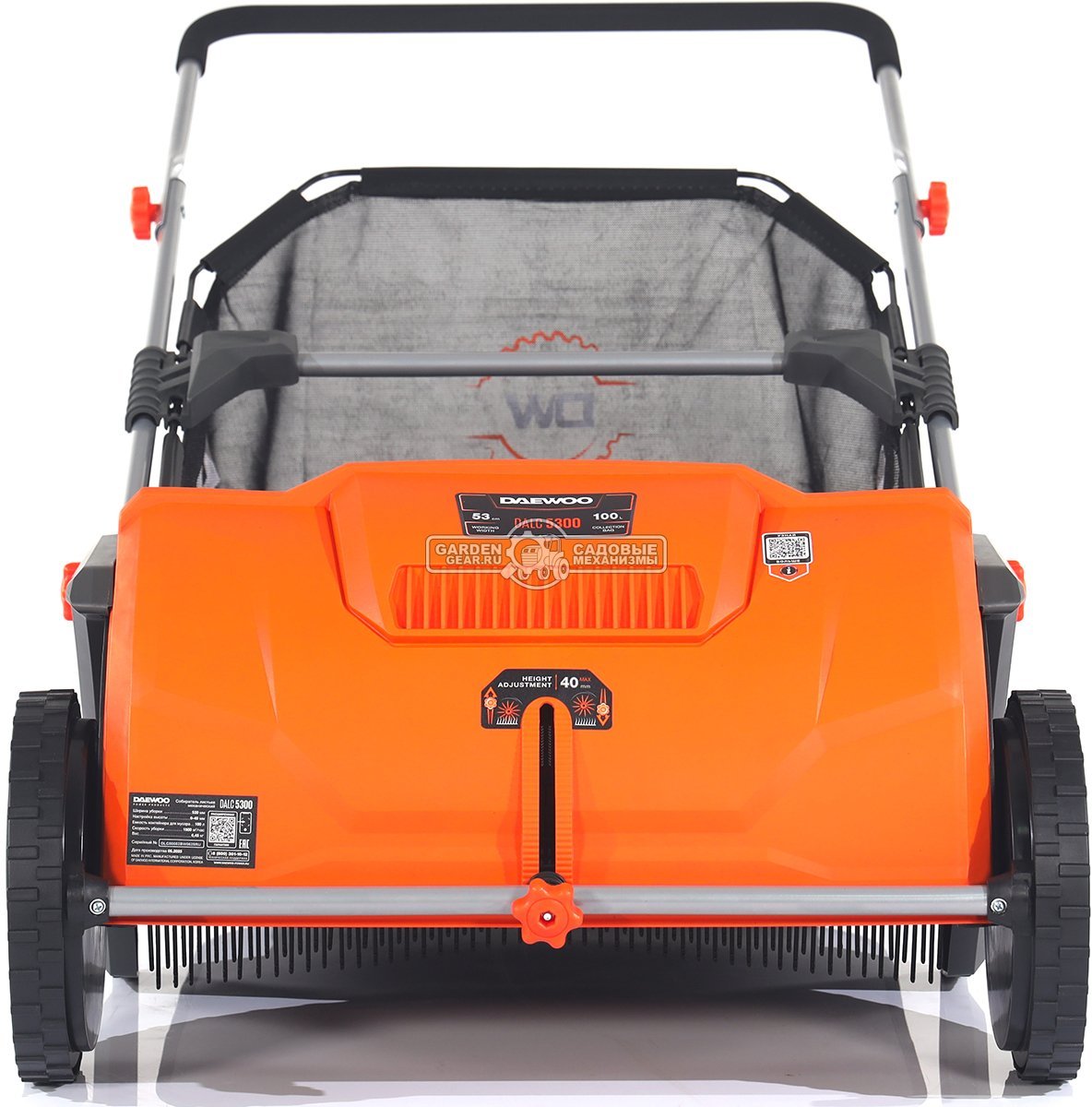 Собиратель листьев механический Daewoo DALC 5300 (PRC, 53 см, 100 л, 1500 м2/час, 6.5 кг) 