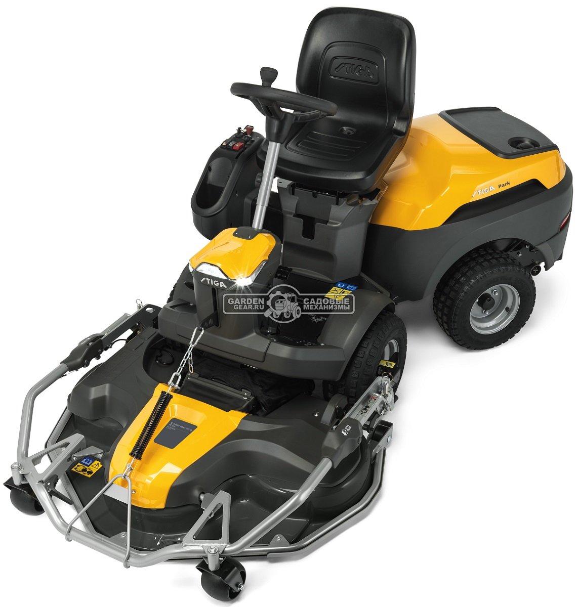 Садовый райдер Stiga Park 700 WX 4WD без деки (ITA, Stiga ST600 V-Twin, 586 куб.см., гидростатика, полный привод, LED, 221 кг.)