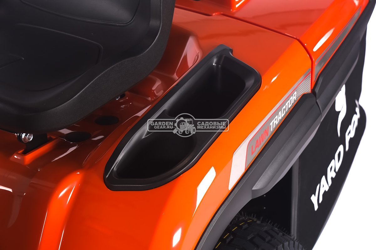 Садовый трактор Yard Fox Optima T 108 RDH (PRC, Loncin V-Twin 586 куб.см., гидростатика, травосборник 260 л, ширина кошения 108 см, 220 кг)