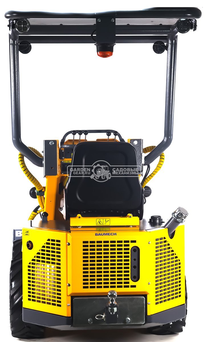 Универсальная машина мини-погрузчик Baumech ML-02 Pro + роторный снегоуборщик 110 см. + каркас безопасности с двигателем Zongshen GB750 V-Twin