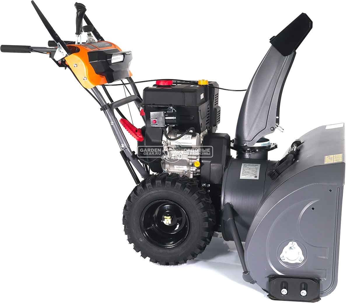 Снегоуборщик Villartec WB1510E (PRC, 107 см, Loncin 420 см3, эл/стартер 220В, фара, подогр. рукояток, разблокир. колес, скорости 6/2, 135 кг)