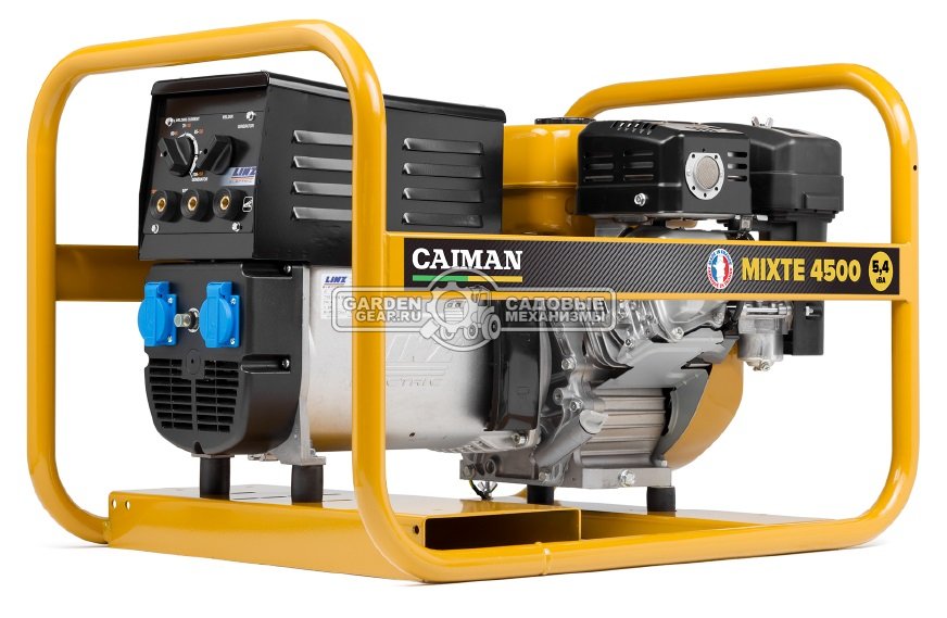 Сварочный генератор бензиновый Caiman MIXTE 4500 (FRA, Caiman EX27, 265 см3, 4.3 кВт, 230В, электрод 3.2 мм, 6.1 л, 71 кг)