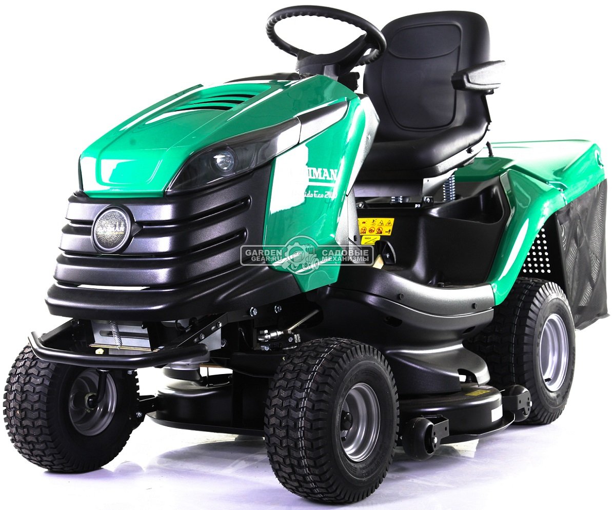Садовый трактор Caiman Rapido Eco 2WD 107D1C (CZE, Caiman, 452 куб.см., гидростатика, травосборник 300 л., 102 см., 249 кг.)