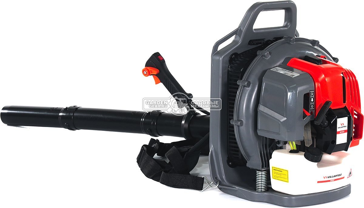 Воздуходувка бензиновая ранцевая Villartec BX527 (PRC, 52 куб.см., 1.45 кВт / 1.97 л.с., 890 м3/ч, 78 м/с, 8 кг)