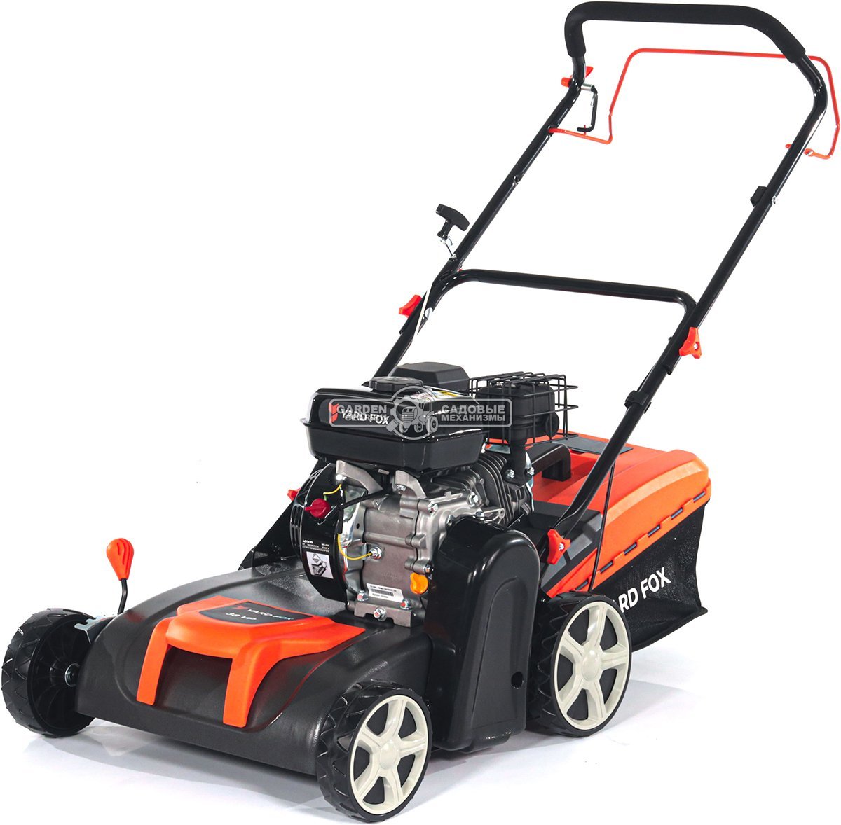 Вертикуттер - аэратор бензиновый Yard Fox 38VP (PRC, 38 см, 196 см3, ножи + пружины, 45 л, 32 кг)