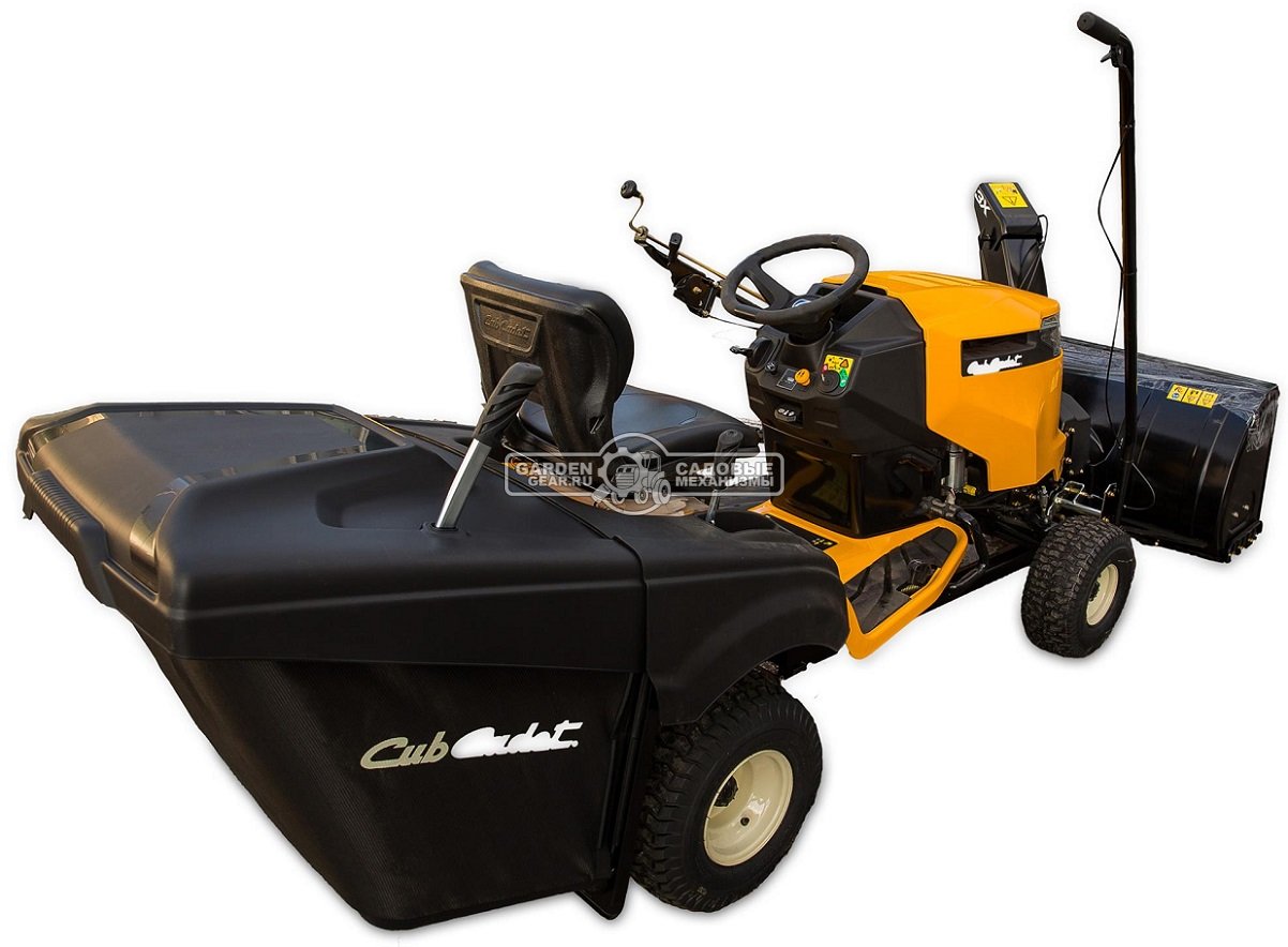 Садовый трактор Cub Cadet XT2 PR106iE (USA, Cub Cadet 679 EFI, V-Twin, 679 куб.см., гидростатика, травосборник 320 л., ширина кошения 106 см., 253 кг)