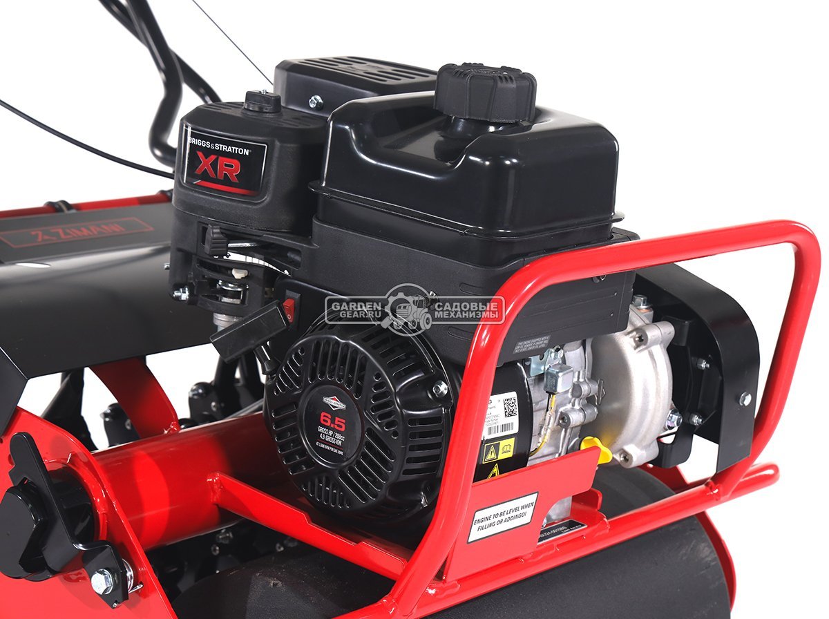 Аэратор бензиновый Zimani Lawn Core 26 (PRC, 66 см, B&S XR 6.5 л.с., сталь, прикаточный валик + пустотелые трубки, 130 кг)