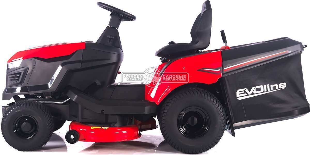 Садовый трактор Evoline TRG 98 CH (PRC, Loncin 452 куб.см., гидростатика, ширина кошения 96 см, травосборник 245 л, 200 кг.)