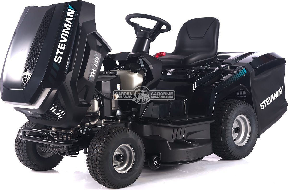 Садовый трактор Steviman TH-339 (PRC, Loncin 586 куб.см., гидростатика, ширина кошения 98 см, травосборник 250 л, 198 кг)