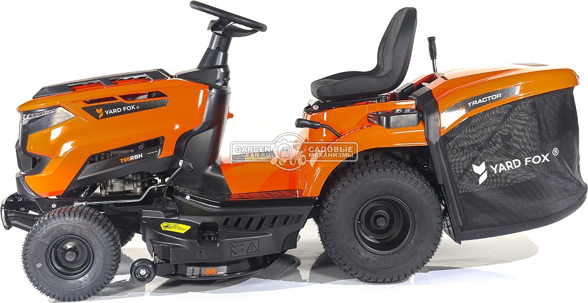 Садовый трактор Yard Fox T 86RBH (PRC, Loncin, 352 куб.см., гидростатика, травосборник 245 л, ширина кошения 86 см, 184 кг)