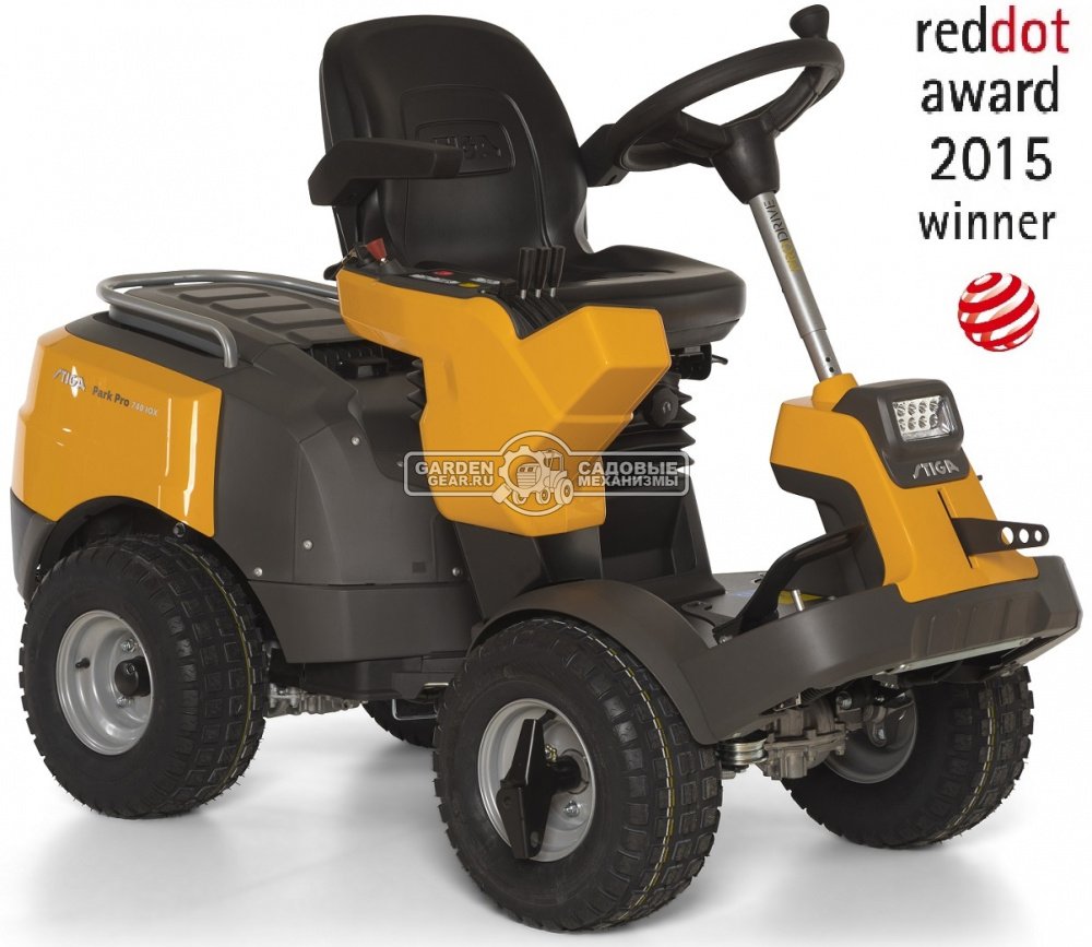 Садовый райдер Stiga Park PRO 740 IOX 4WD без деки (ITA, Honda GXV 690 V-Twin, 688 куб.см., гидростатика, полный привод, 270 кг.)