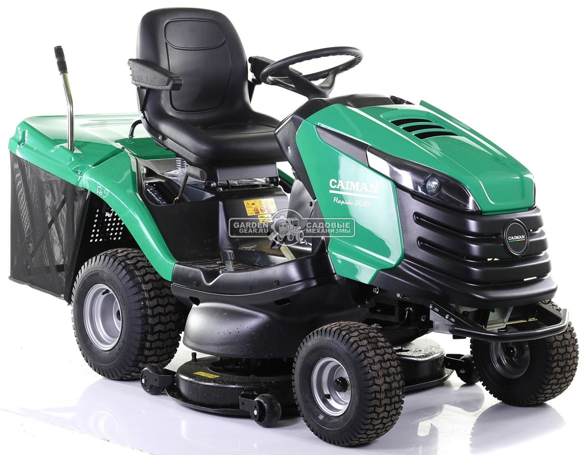 Садовый трактор Caiman Rapido 2WD 107D2C (CZE, Caiman V-Twin, 708 куб.см., гидростатика, дифференциал, травосборник 300 л., 102 см., 260 кг.)