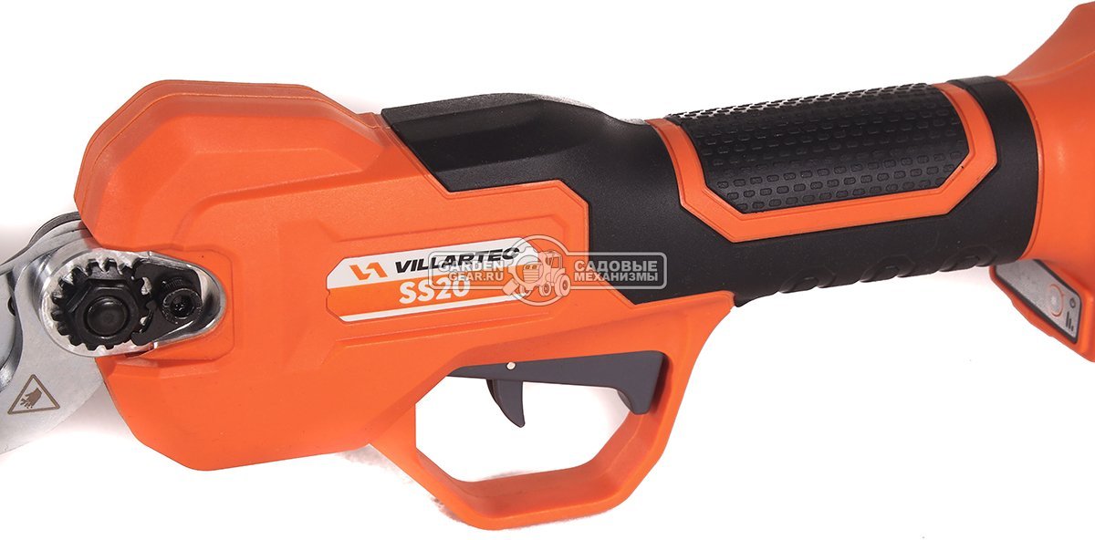 Аккумуляторный секатор Villartec SS20 с АКБ 2 А/ч и ЗУ (PRC, Li-Ion, BL, 20В, ветки до 27 мм, 1.0 кг.)