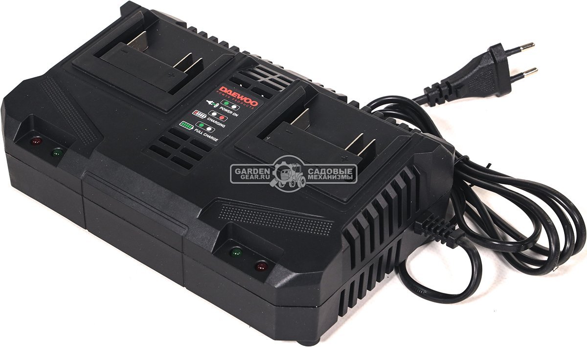Зарядное устройство Daewoo DACH 8021Li быстрой зарядки двойное (PRC, 2x4.0А, 21В, 0.52 кг)