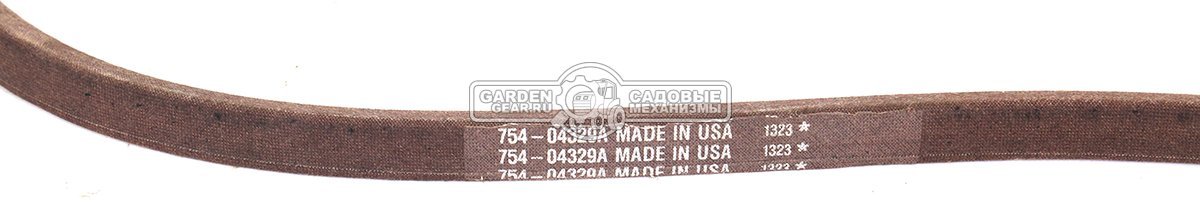 Ремень Cub Cadet 754-04329A / 954-04329A привода деки для райдера 54&quot; / 137 см.