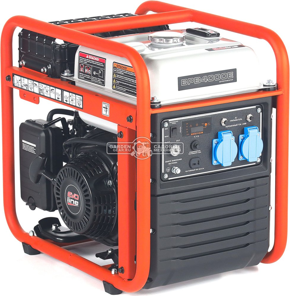 Бензиновый генератор инверторный EVOline BPB 4000 (PRC, 224 см3, 3.8/3.5 кВт, 11 л, 33 кг)