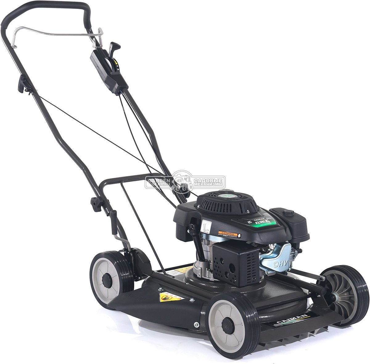 Газонокосилка бензиновая несамоходная Caiman Fasto SD 55CP с боковым выбросом (RUS, 55 см., Caiman Green Engine, 196 см3, сталь, 32 кг)