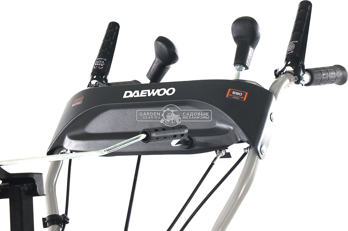 Снегоуборщик Daewoo S 6560 (PRC, 59 см., Daewoo, 220 см3, скорости 4/1, колеса EX-ICE, 59 кг.)