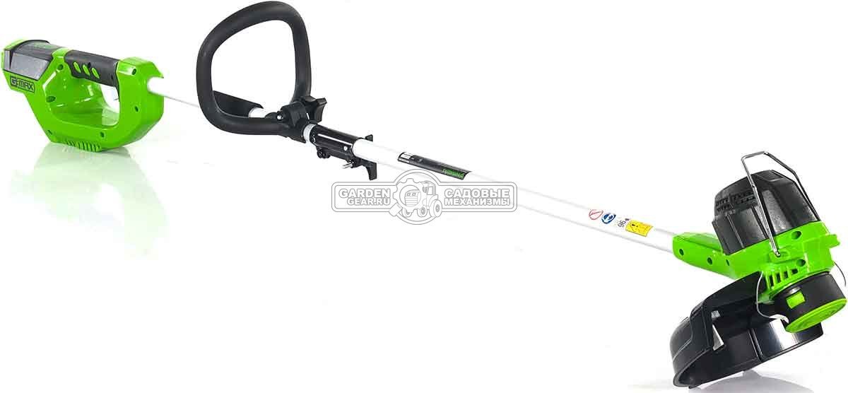 Триммер аккумуляторный GreenWorks G40LT с АКБ 4 А/ч и ЗУ (PRC, 40В, леска 1.65 мм, 3 кг)