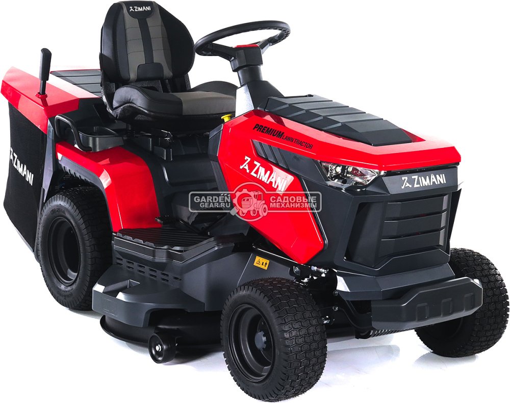 Садовый трактор ZimAni TC107HV (PRC, Loncin 586 куб.см., гидростатика, травосборник 320 л, ширина кошения 107 см, LED панель, 195 кг)