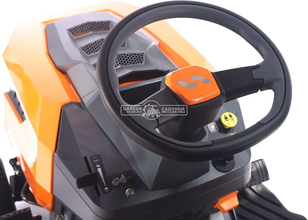 Садовый трактор Villartec MR1690H (PRC, Loncin 452 куб.см., LED дисплей, гидростатика, травосборник 320 л, ширина кошения 90 см, 187 кг.)