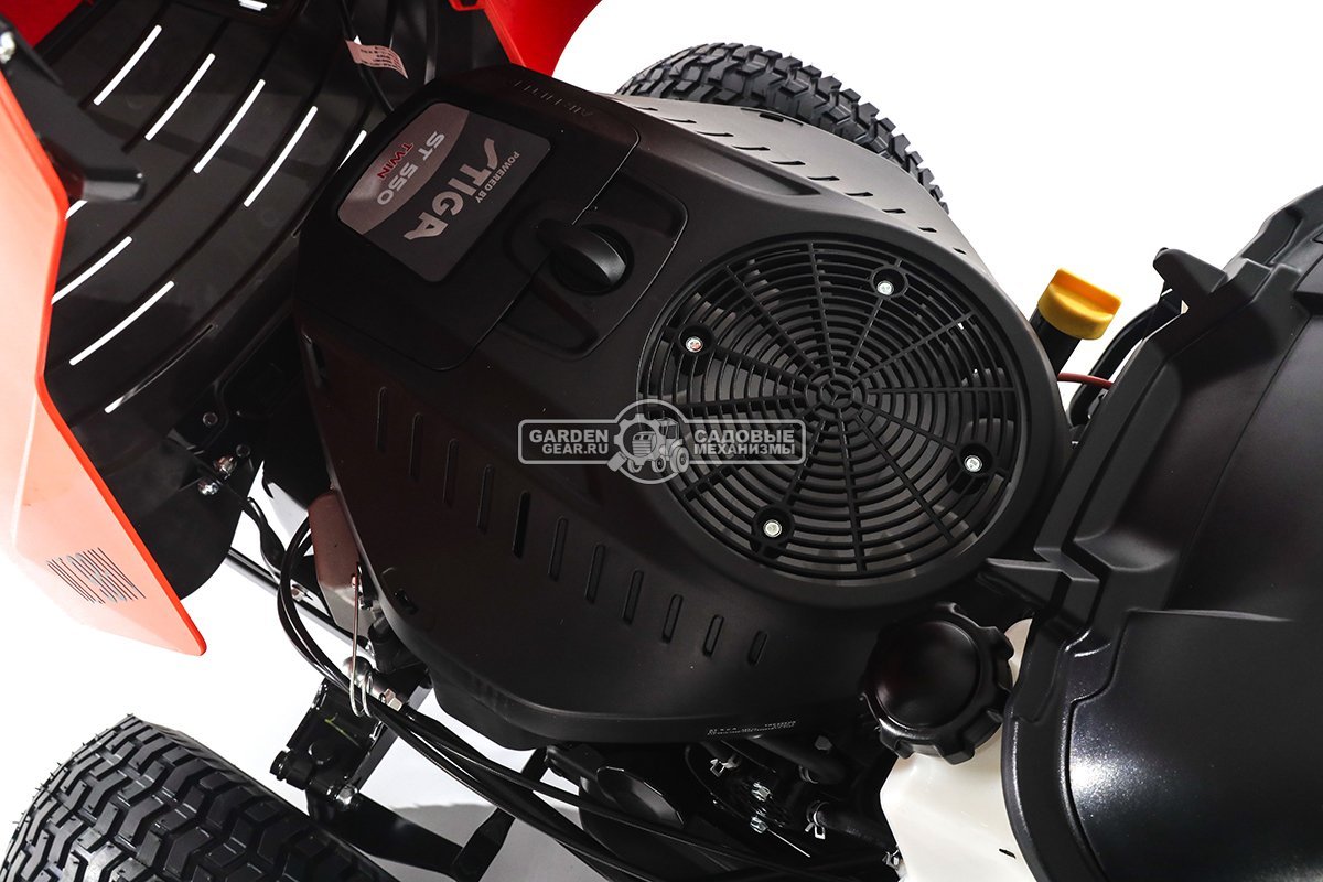 Садовый трактор Daewoo DLT 98HV (PRC, Stiga ST550 V-Twin, 586 куб.см., гидростатика, ширина кошения 98 см, травосборник 240 л, мульчирование, 198 кг)