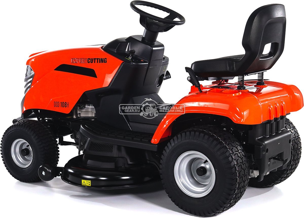 Садовый трактор Daewoo DSD 108H (PRC, Stiga ST450, 432 куб.см., гидростатика, боковой выброс, ширина кошения 108 см., 165 кг.)