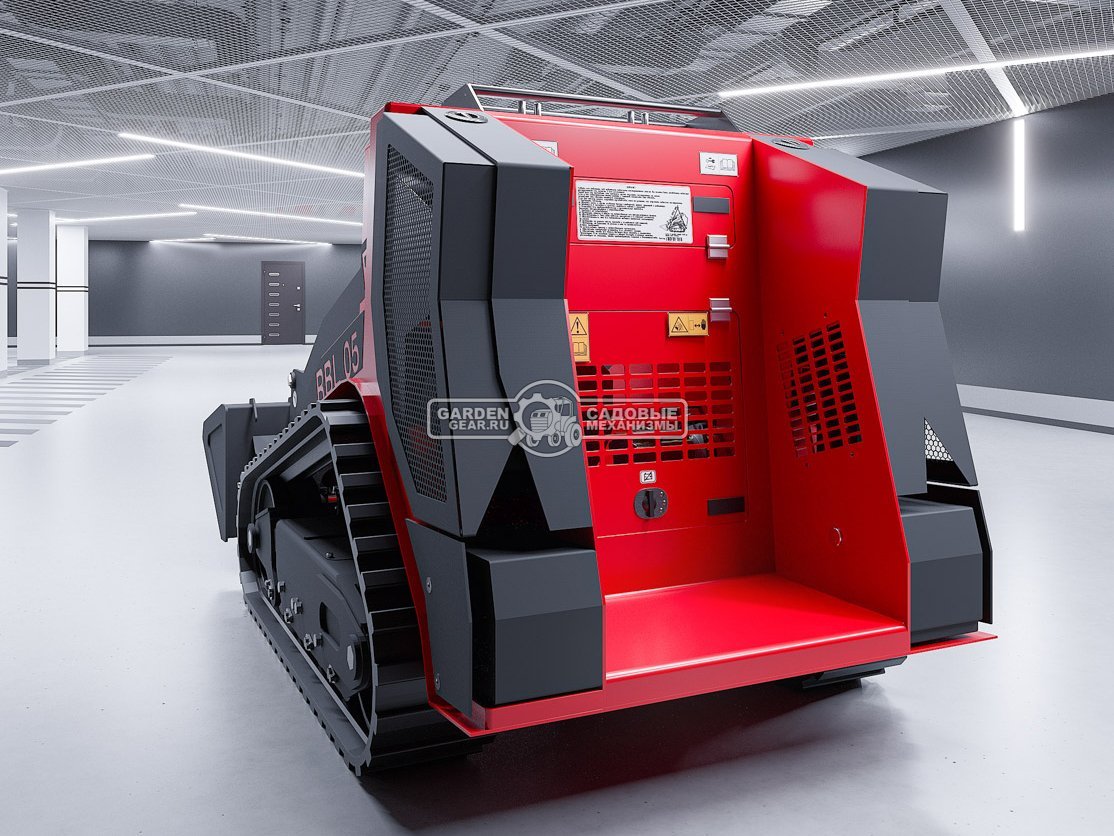 Мини-погрузчик гусеничный RED RBL-05 с платформой оператора Lifan 29 л.с., грузоподъемность до 700 кг., ковш 300 л., 1200 кг.
