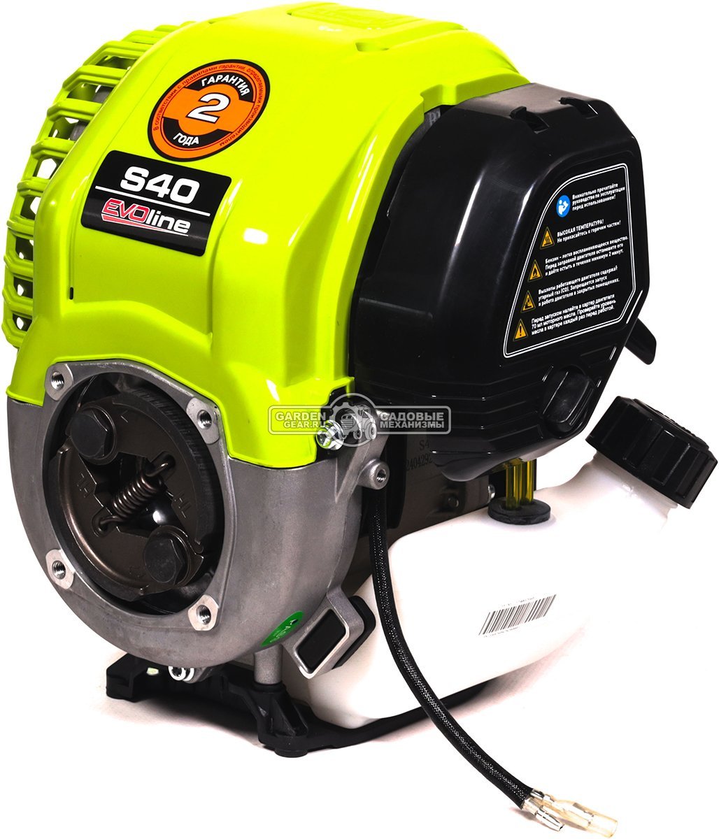 Бензиновый двигатель EVOline S 40 (1,2 л.с., 35 куб.см., колодки сцепления, D=78 мм, 4-тактный, 3,6 кг.)