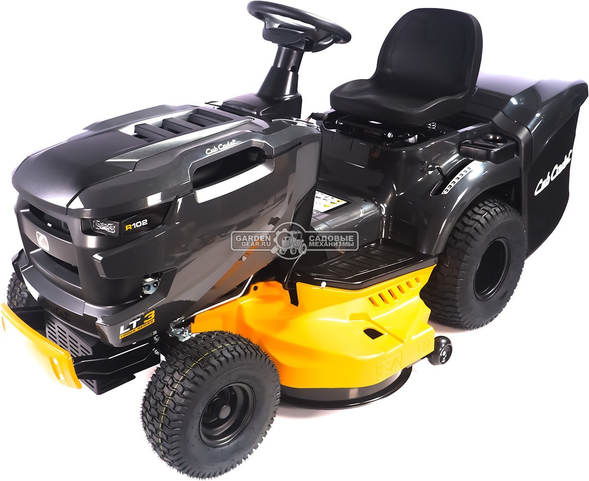 Садовый трактор Cub Cadet LT3 R102 (PRC, Cub Cadet V-Twin, 679 куб.см., гидростатика, травосборник 245 л, ширина кошения 102 см, 211 кг)