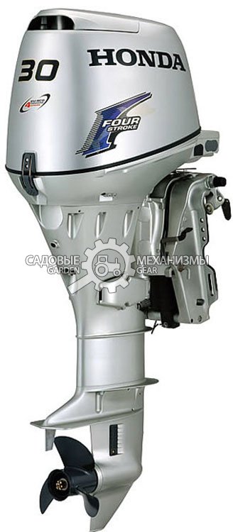 Лодочный мотор Honda BF30DK2 SRTU (4х такт., 552 см3, 30 л.с., водяное охл., эл. стартер, 12 л, 79 кг)