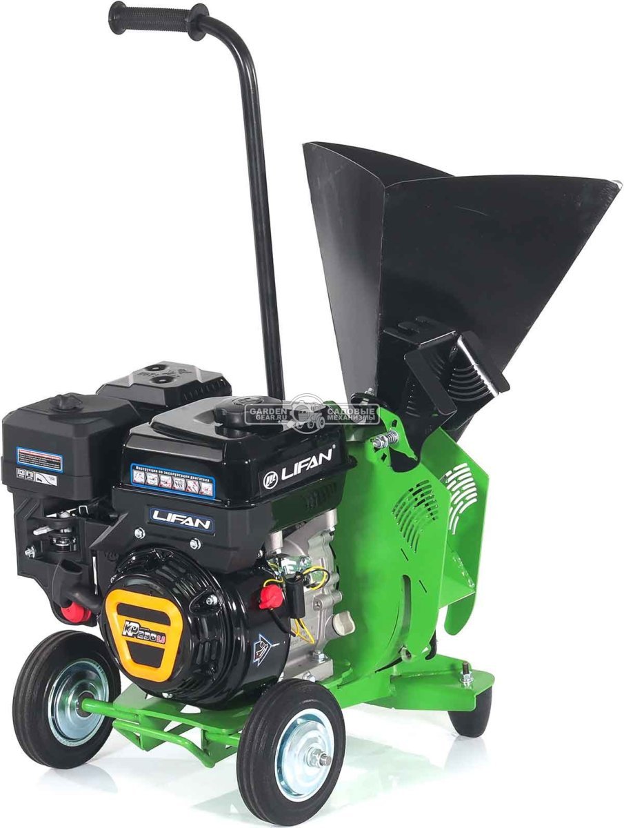 Садовый измельчитель веток бензиновый Дровосек МР260 6.5 (RUS, Lifan 6.5 л.с., 196 см3, ветки до 72 мм, центробежное сцепление, 48 кг)