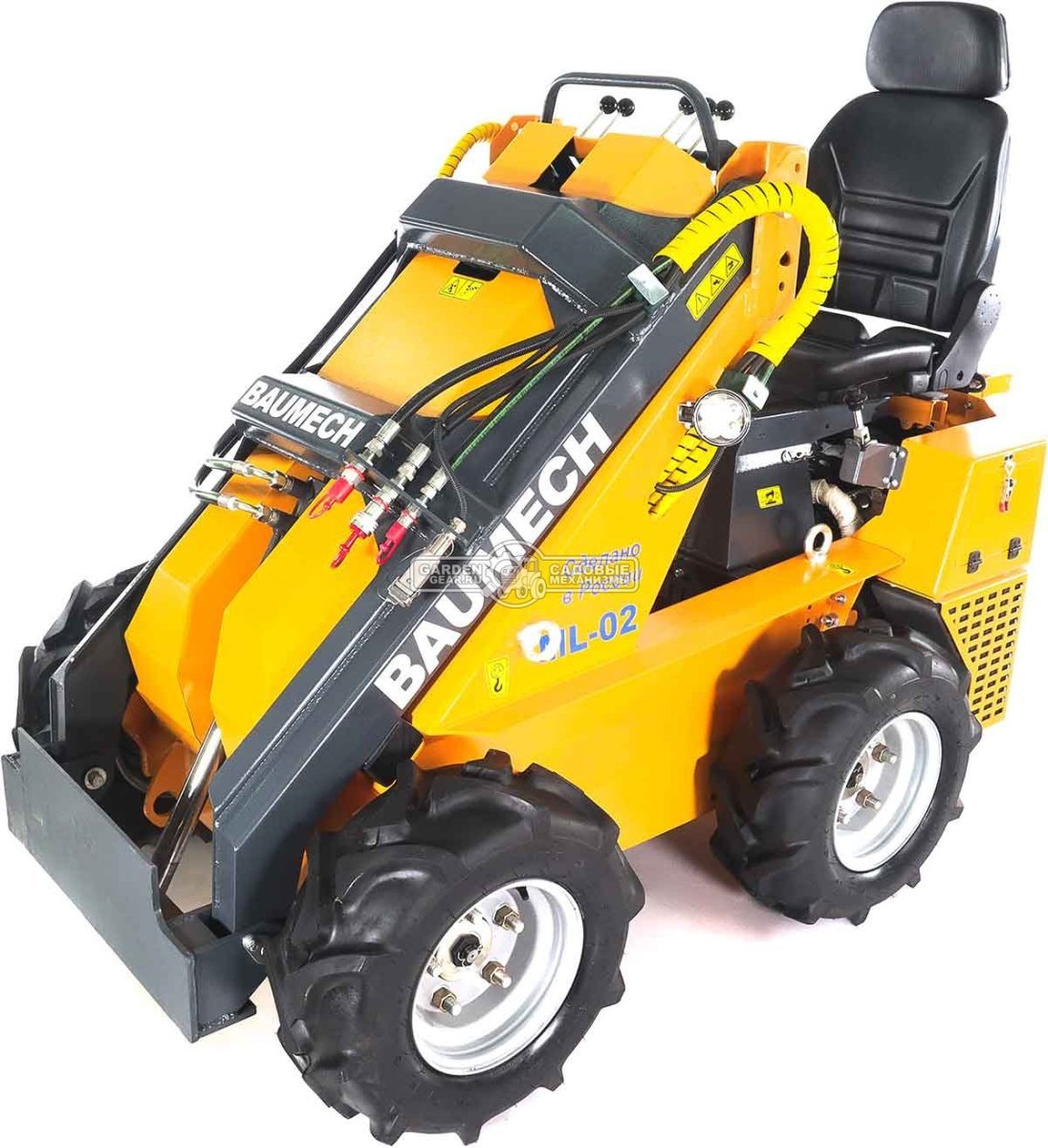Универсальная машина мини-погрузчик Baumech ML-02 Pro + гидравлическая щётка 115 см., с двигателем Zongshen GB750 EFI V-Twin инжектор