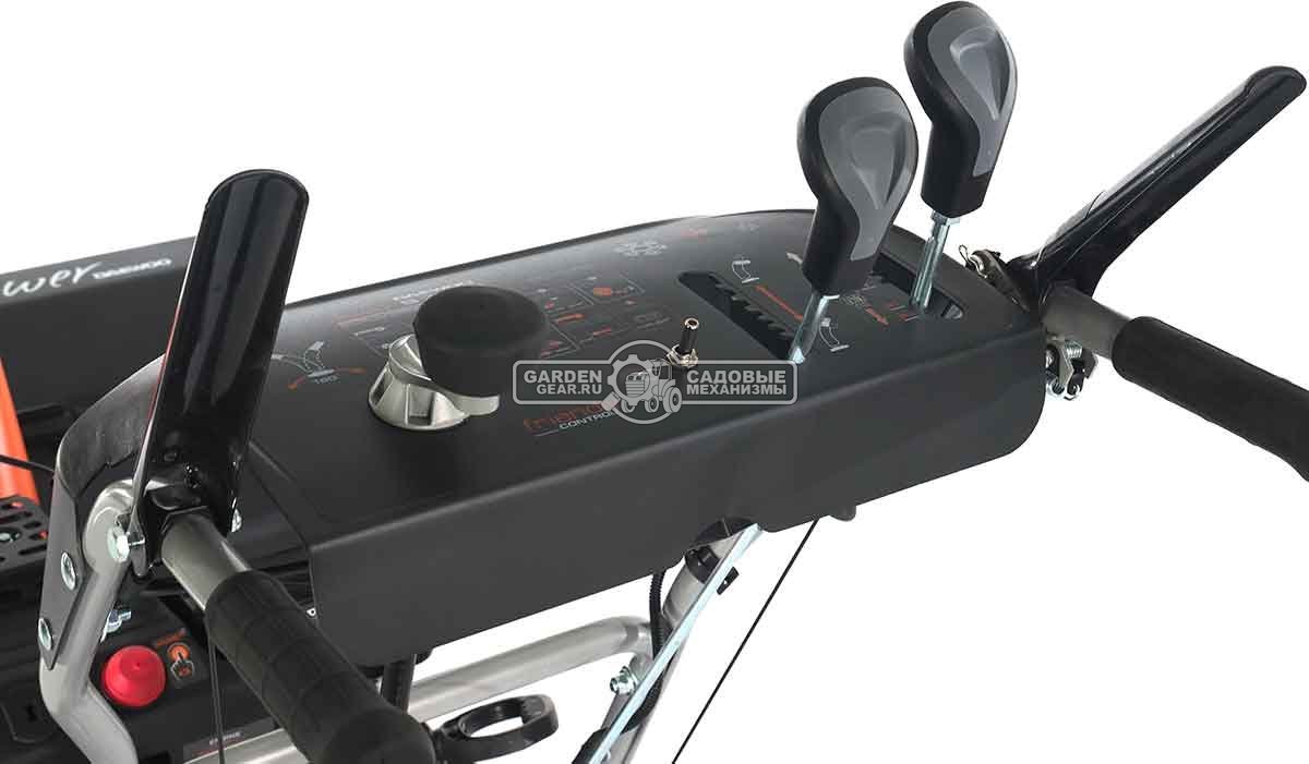 Снегоуборщик Daewoo S 7560 гусеничный (PRC, 61 см., Daewoo, 220 см3, скорости 6/2, фара, 78 кг)