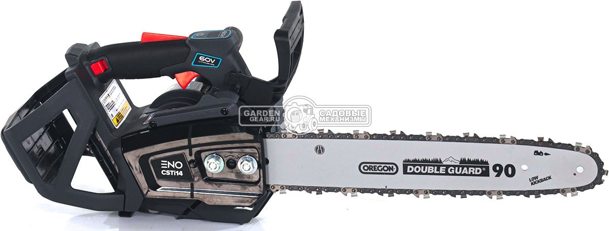 Пила аккумуляторная цепная Caiman ENO CSTi14 14" с АКБ B6040 и ЗУ C6025 (RUS, BL 60В, Standart Connect, 3/8"-1.1-52E, 2,0 кг.)